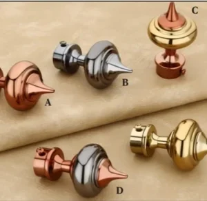 Designer Stainless Steel Curtain Socket (Rust Proof, Color Coated Finish)