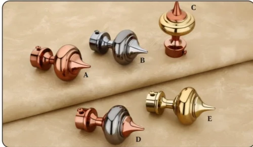 Designer Stainless Steel Curtain Socket (Rust Proof, Color Coated Finish)