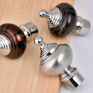 Fancy Curtain Bracket – Stainless Steel Round Design
