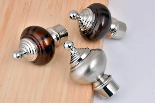 Fancy Curtain Bracket – Stainless Steel Round Design